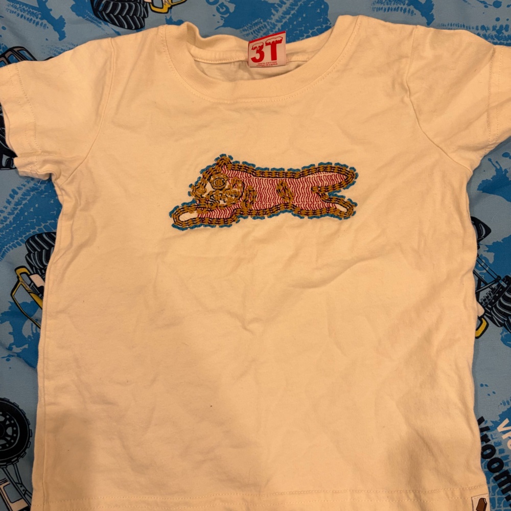 Kids Cream T-Shirt with Bear Design